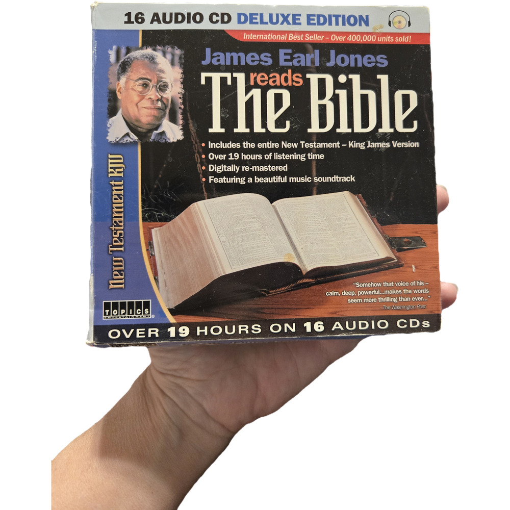 James Earl Jones Reads The Bible 16 Audio CD Deluxe Edition New Testament KJV